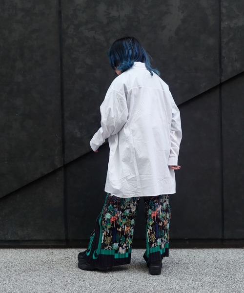 rovtski（ロフトスキー）の「サファリ柄プリーツパンツ（その他パンツ・レディース・ブラック×グリーン・FREE）」の10枚目の写真