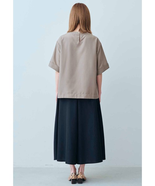 IEDIT（イディット）の「ＩＥＤＩＴ　たっぷりシルエットのきれいめ布はくスカート見えキュロット（その他パンツ・レディース・ブラック/グリーン/カーキ/ピンク・XX-LARGE/X-LARGE/LARGE/MEDIUM/SMALL/XXX-LARGE）」の9枚目の写真