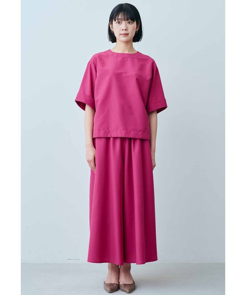 IEDIT（イディット）の「ＩＥＤＩＴ　たっぷりシルエットのきれいめ布はくスカート見えキュロット（その他パンツ・レディース・ブラック/グリーン/カーキ/ピンク・XX-LARGE/X-LARGE/LARGE/MEDIUM/SMALL/XXX-LARGE）」の11枚目の写真