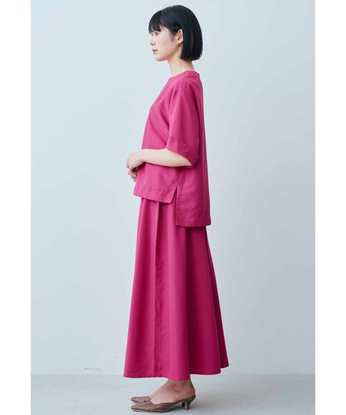 IEDIT（イディット）の「ＩＥＤＩＴ　たっぷりシルエットのきれいめ布はくスカート見えキュロット（その他パンツ・レディース・ブラック/グリーン/カーキ/ピンク・XX-LARGE/X-LARGE/LARGE/MEDIUM/SMALL/XXX-LARGE）」の12枚目の写真