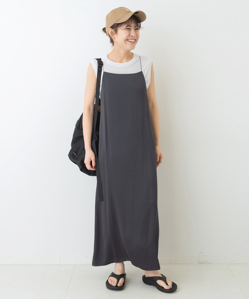 セール】バッククロスキャミワンピース（ワンピース）｜Spick 