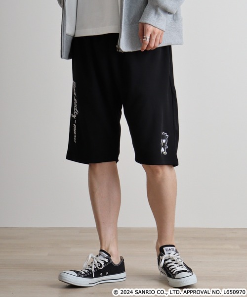 sanrio（サンリオ）の「サンリオキャラクターズ　ハニカムメッシュハーフパンツ（その他パンツ・メンズ・ピンク系/ブラック系/ネイビー/サックスブルー/ライトオレンジ系/ブルーグリーン/ブラック/ネイビー系・M/L/LL）」の9枚目の写真