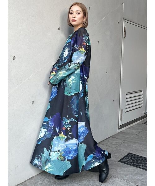 セール】【WEB限定】ペイントシアーワンピース（ワンピース