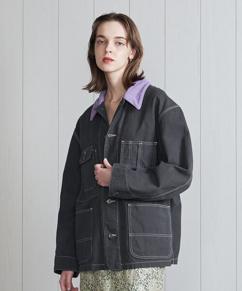 H　BEAUTY&YOUTH UNITED ARROWS（エイチビューティーアンドユースユナイテッドアローズ）の「＜H＞オーバーダイ ダックカバーオール（カバーオール・レディース・ダークグレー・FREE）」の10枚目の写真