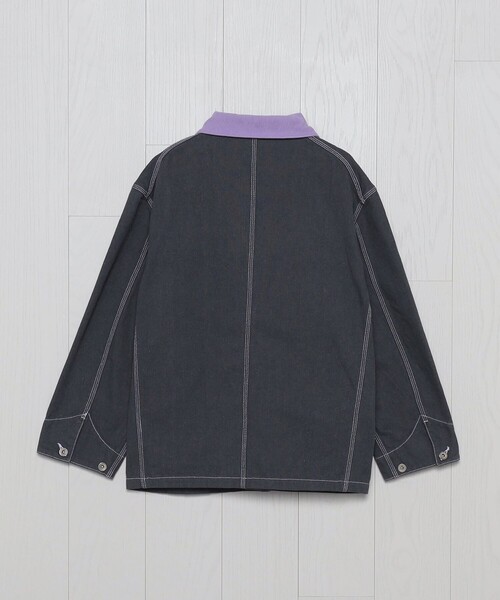 H　BEAUTY&YOUTH UNITED ARROWS（エイチビューティーアンドユースユナイテッドアローズ）の「＜H＞オーバーダイ ダックカバーオール（カバーオール・レディース・ダークグレー・FREE）」の6枚目の写真