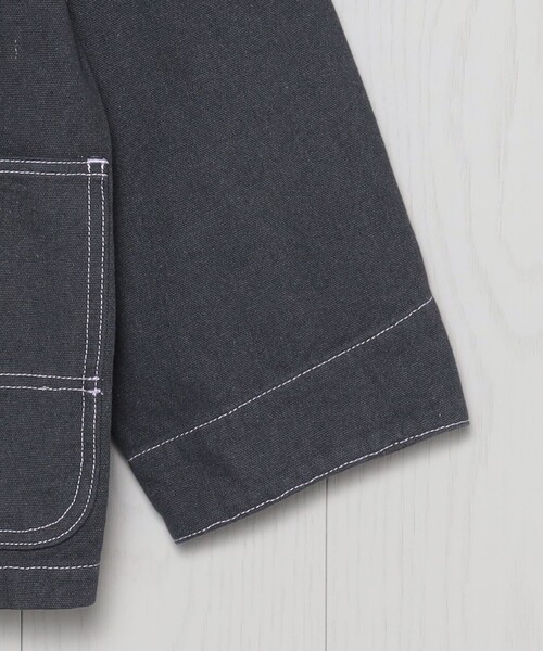 H　BEAUTY&YOUTH UNITED ARROWS（エイチビューティーアンドユースユナイテッドアローズ）の「＜H＞オーバーダイ ダックカバーオール（カバーオール・レディース・ダークグレー・FREE）」の4枚目の写真