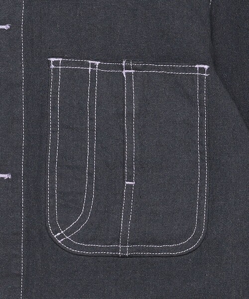 H　BEAUTY&YOUTH UNITED ARROWS（エイチビューティーアンドユースユナイテッドアローズ）の「＜H＞オーバーダイ ダックカバーオール（カバーオール・レディース・ダークグレー・FREE）」の2枚目の写真
