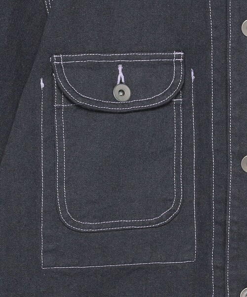 H　BEAUTY&YOUTH UNITED ARROWS（エイチビューティーアンドユースユナイテッドアローズ）の「＜H＞オーバーダイ ダックカバーオール（カバーオール・レディース・ダークグレー・FREE）」の13枚目の写真