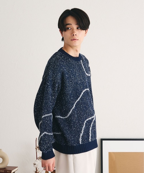 セール】ウェーブラインルーズニット（ニット/セーター）｜epnok