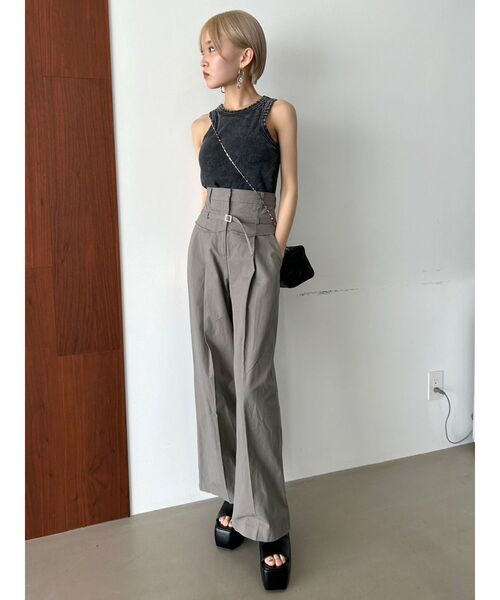 EMODA（エモダ）の「バックカットハートタンクトップ（タンクトップ・レディース・ブルー/ホワイト/ブラック・FREE）」の14枚目の写真