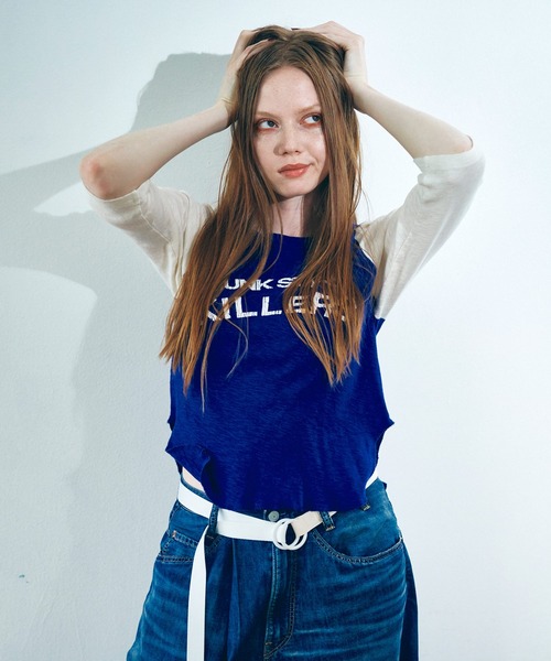 RNA(アールエヌエー)の「M2309 JUNK STYLEKILLERS(Tシャツ/カットソー・レディース・ブラック/ホワイト系その他/パープル系その他・MEDIUM)」の1枚目の写真