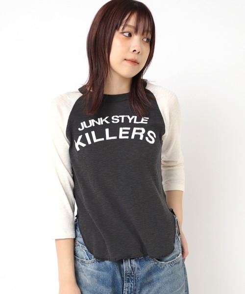 RNA(アールエヌエー)の「M2309 JUNK STYLEKILLERS(Tシャツ/カットソー・レディース・ブラック/ホワイト系その他/パープル系その他・MEDIUM)」の3枚目の写真