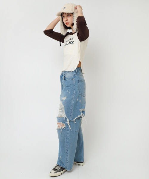 RNA(アールエヌエー)の「M2309 JUNK STYLEKILLERS(Tシャツ/カットソー・レディース・ブラック/ホワイト系その他/パープル系その他・MEDIUM)」の10枚目の写真