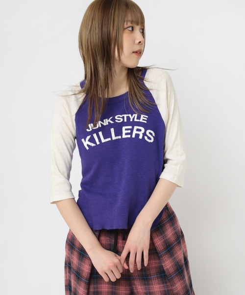 RNA(アールエヌエー)の「M2309 JUNK STYLEKILLERS(Tシャツ/カットソー・レディース・ブラック/ホワイト系その他/パープル系その他・MEDIUM)」の13枚目の写真