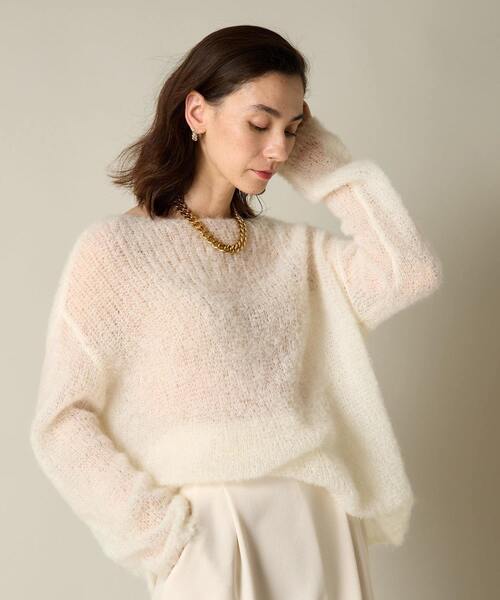 Liesse（リエス）の「ボートネックモヘアニット（ニット/セーター