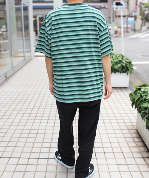 セール】【XLARGE】エクストララージ STRIPED S/S TEE 胸元刺繍
