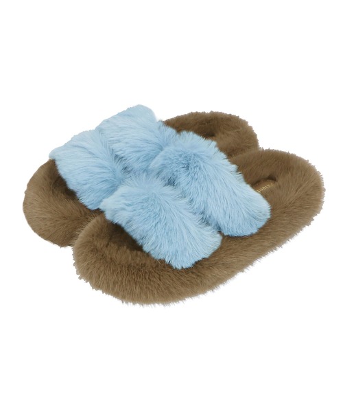 セオリーリュクス　別注　FUR DELUXE MERIBELファー サンダル セオリーリュクス 別注 FUR DELUXE MERIBELファー サンダル
