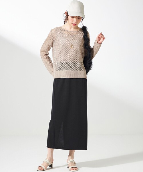 ANY SIS(エニィスィス)の「【2SET】メッシュニット セット(ニット/セーター・レディース・グレー系/カーキ系/ベージュ系・4)」の14枚目の写真