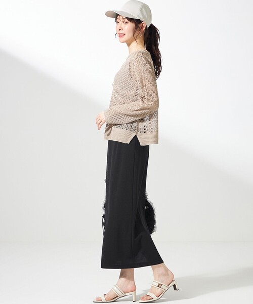 ANY SIS(エニィスィス)の「【2SET】メッシュニット セット(ニット/セーター・レディース・グレー系/カーキ系/ベージュ系・4)」の15枚目の写真