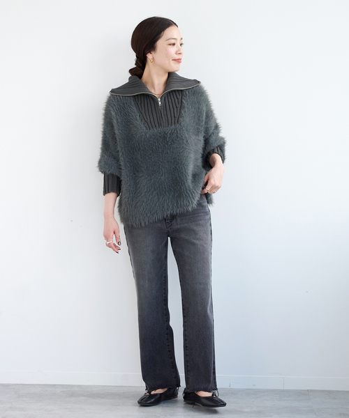 B.C STOCK（ベーセーストック）の「スクエアバレエシューズ（バレエシューズ・レディース・ブラック/ベージュ/レッド/ブラウン・MEDIUM/SMALL/LARGE）」の5枚目の写真