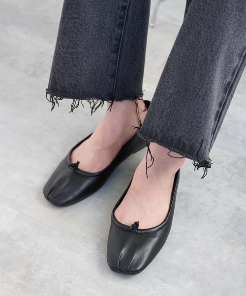 B.C STOCK（ベーセーストック）の「スクエアバレエシューズ（バレエシューズ・レディース・ブラック/ベージュ/レッド/ブラウン・MEDIUM/SMALL/LARGE）」の8枚目の写真