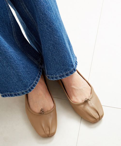 B.C STOCK（ベーセーストック）の「スクエアバレエシューズ（バレエシューズ・レディース・ブラック/ベージュ/レッド/ブラウン・MEDIUM/SMALL/LARGE）」の15枚目の写真