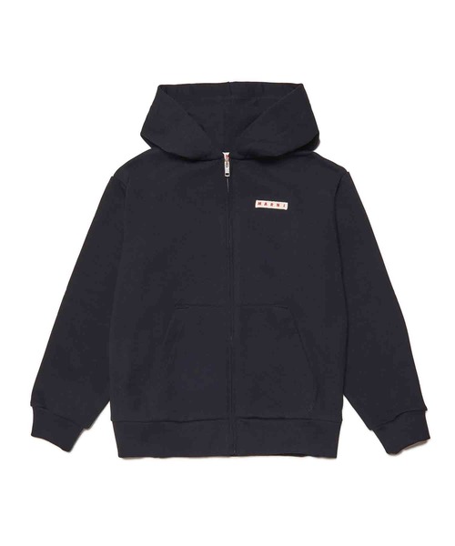 MARNI（マルニ）Kids & Junior ワンポイントブランドロゴパーカーフーディー