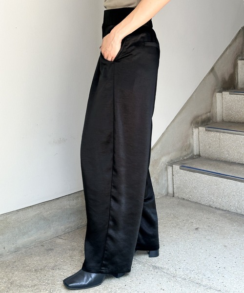 TICCA（ティッカ）25SSサテンワイドパンツ TICCA（ティッカ）25SSサテンワイドパンツ