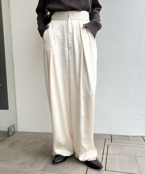 TICCA（ティッカ）25SSサテンワイドパンツ TICCA（ティッカ）25SSサテンワイドパンツ