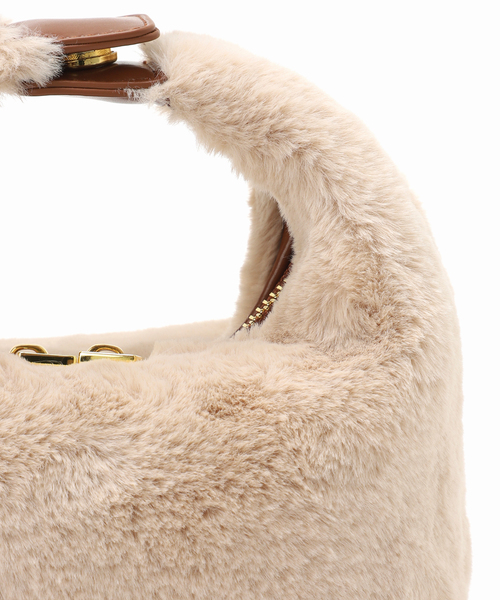 Spick & Span（スピックアンドスパン）の「SINBONO / シンボノ Vienna Top Handle Crossbody Bag 2T06-8（ショルダーバッグ・レディース・ベージュ/グレー・FREE）」の3枚目の写真