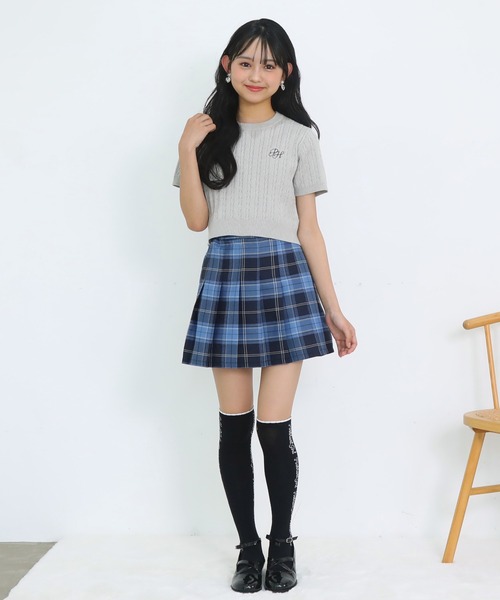 PINKHUNT ピンクハント ロゴライン ニーハイソックス 9855