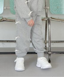 Lycee mine（リセマイン）の「【毛玉バイバイ】リボン付き裾リブスウェット（その他パンツ・キッズ）」