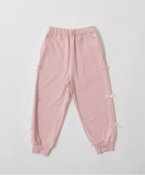 Lycee mine（リセマイン）の「【毛玉バイバイ】リボン付き裾リブスウェット（その他パンツ・キッズ・ラベンダー/ダークブルー/モカ/オートミール/トップグレー/ライトピンク・100cm/150cm/140cm/130cm/120cm/110cm）」の8枚目の写真