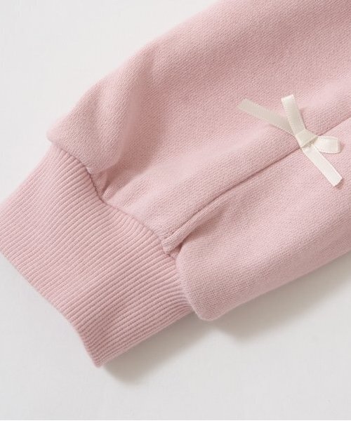 Lycee mine（リセマイン）の「【毛玉バイバイ】リボン付き裾リブスウェット（その他パンツ・キッズ・ラベンダー/ダークブルー/モカ/オートミール/トップグレー/ライトピンク・100cm/150cm/140cm/130cm/120cm/110cm）」の12枚目の写真