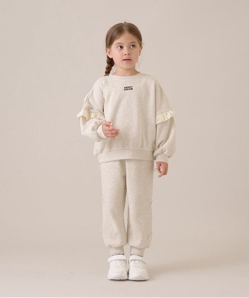 セール】【毛玉バイバイ】リボン付き裾リブスウェット（その他パンツ