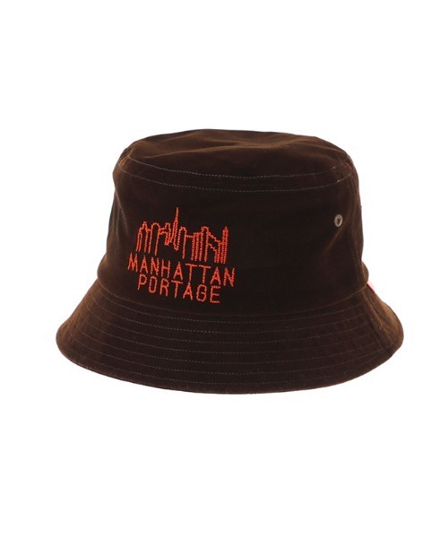 Manhattan Portage（マンハッタンポーテージ）の「Hand Like Stitch Bucket Hat（ハット・メンズ・ブラック/ブラウン/ブルー・FREE）」の2枚目の写真