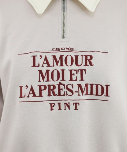 F i.n.t（フィント）の「ロゴ刺繍ハーフジップスウェット/fint（スウェット・レディース・ネイビー/ブラウン/ライトピンク・FREE）」の15枚目の写真