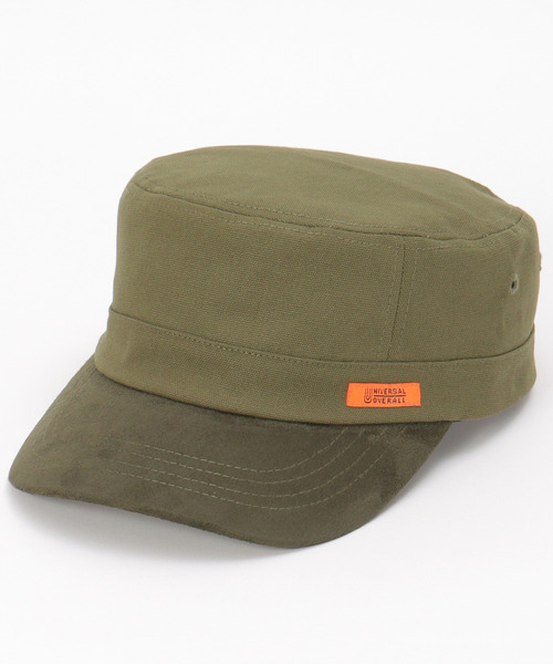 UNIVERSAL OVERALL(ユニバーサルオーバーオール)の「UNIVERSAL OVERALL ユニバーサルオーバーオール コンビワークキャップ(キャップ・メンズ・ブラック/オリーブ・FREE)」の1枚目の写真