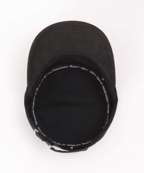 UNIVERSAL OVERALL(ユニバーサルオーバーオール)の「UNIVERSAL OVERALL ユニバーサルオーバーオール コンビワークキャップ(キャップ・メンズ・ブラック/オリーブ・FREE)」の5枚目の写真