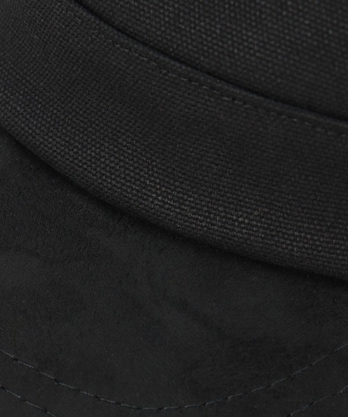 UNIVERSAL OVERALL(ユニバーサルオーバーオール)の「UNIVERSAL OVERALL ユニバーサルオーバーオール コンビワークキャップ(キャップ・メンズ・ブラック/オリーブ・FREE)」の3枚目の写真