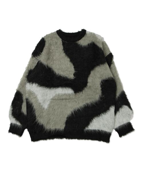 WEGO(ウィゴー)の「WEGO/マーブルシャギーニットプルオーバー(ニット/セーター・レディース・サックスブルー/ブラック/ブルー系その他/ベージュ/ブラウン/ライトグレー/カーキ・FREE)」の15枚目の写真