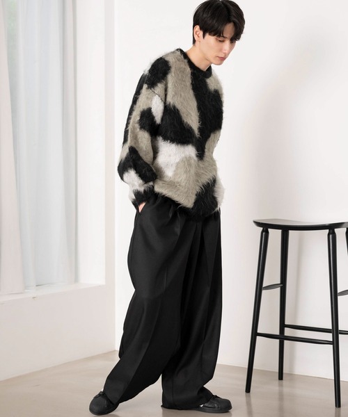 WEGO(ウィゴー)の「WEGO/マーブルシャギーニットプルオーバー(ニット/セーター・レディース・サックスブルー/ブラック/ブルー系その他/ベージュ/ブラウン/ライトグレー/カーキ・FREE)」の20枚目の写真