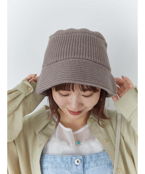 ehka sopo（エヘカソポ）の「ニットバケットハット（ハット・レディース・グレー/モカ/ブラック・F）」の6枚目の写真