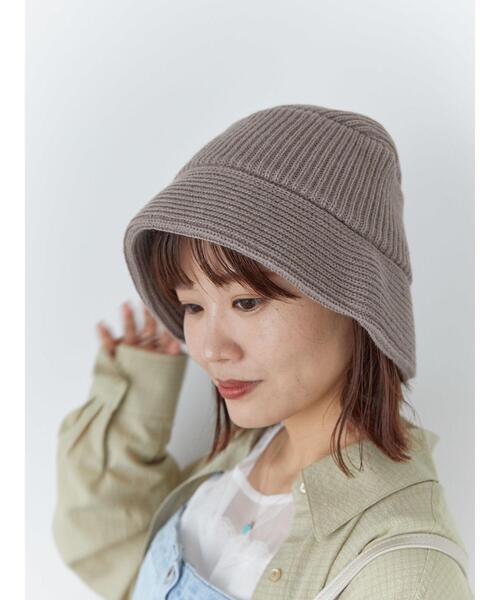 ehka sopo（エヘカソポ）の「ニットバケットハット（ハット・レディース・グレー/モカ/ブラック・F）」の7枚目の写真