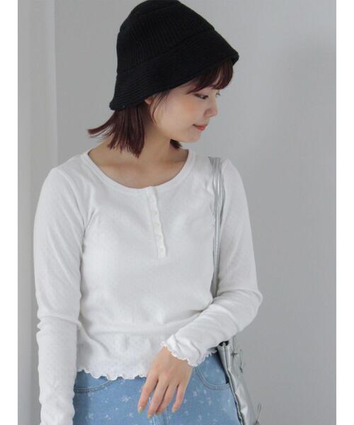 ehka sopo（エヘカソポ）の「ニットバケットハット（ハット・レディース・グレー/モカ/ブラック・F）」の12枚目の写真