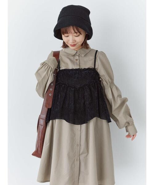 ehka sopo（エヘカソポ）の「ニットバケットハット（ハット・レディース・グレー/モカ/ブラック・F）」の15枚目の写真