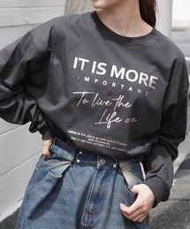 tiptop（ティップトップ）の「アソート箔プリントBIGロンT（Tシャツ/カットソー）」