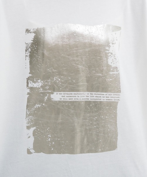 tiptop(ティップトップ)の「アソート箔プリントBIGロンT(Tシャツ/カットソー・レディース・ブラック/ブラック系その他/オフホワイト/ホワイト系その他/ブラック系その他2/ホワイト系その他2・FREE)」の13枚目の写真