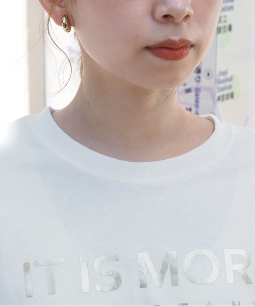 tiptop(ティップトップ)の「アソート箔プリントBIGロンT(Tシャツ/カットソー・レディース・ブラック/ブラック系その他/オフホワイト/ホワイト系その他/ブラック系その他2/ホワイト系その他2・FREE)」の21枚目の写真