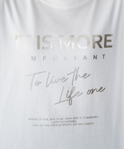 tiptop(ティップトップ)の「アソート箔プリントBIGロンT(Tシャツ/カットソー・レディース・ブラック/ブラック系その他/オフホワイト/ホワイト系その他/ブラック系その他2/ホワイト系その他2・FREE)」の20枚目の写真